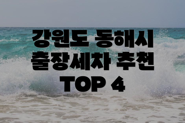 강원도 동해시 출장세차 추천 TOP 4