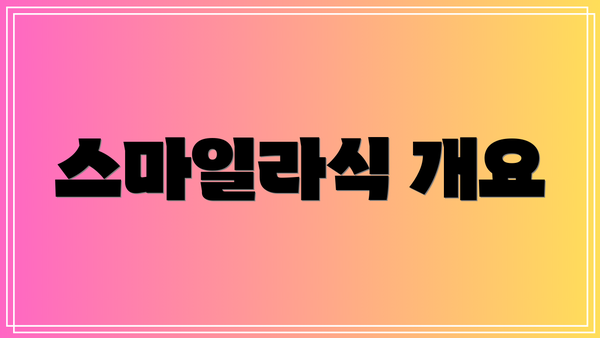 스마일라식 개요