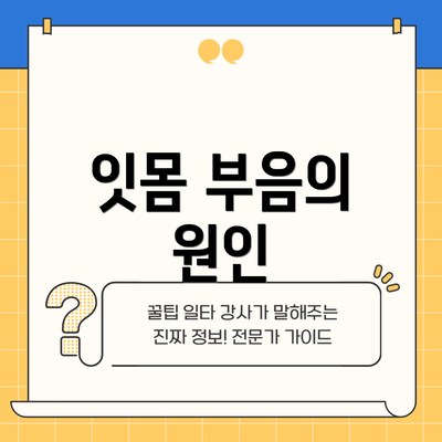 잇몸 부음의 원인