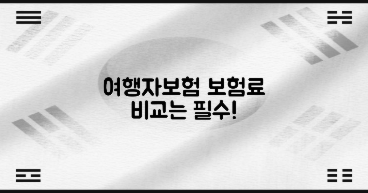 여행자보험, 보험료 비교는 필수!