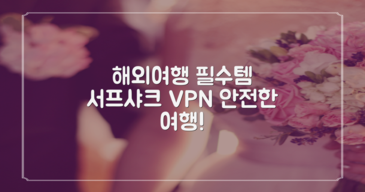 해외여행 필수템, 서프샤크 VPN